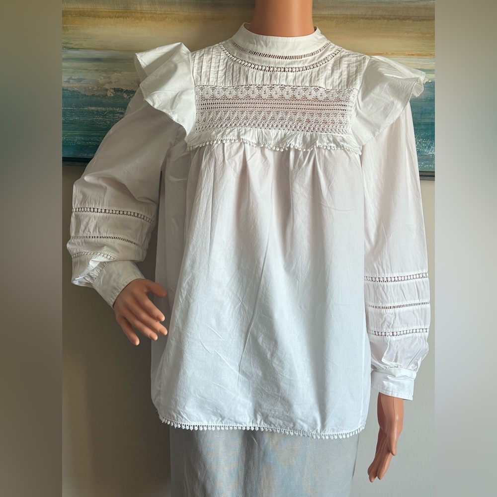 J Crew White Blouse
